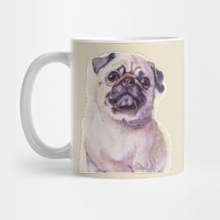 Pug Watercolor Painting - Dog Lover Gifts Mug